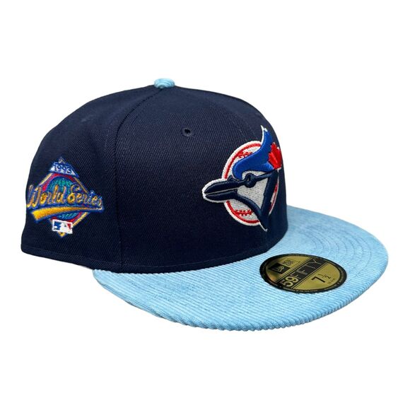 New Era 59Fifty Toronto Blue Jays Corduroy 1993 W Series Patch Hat Size 7 1/2 - Picture 3 of 8